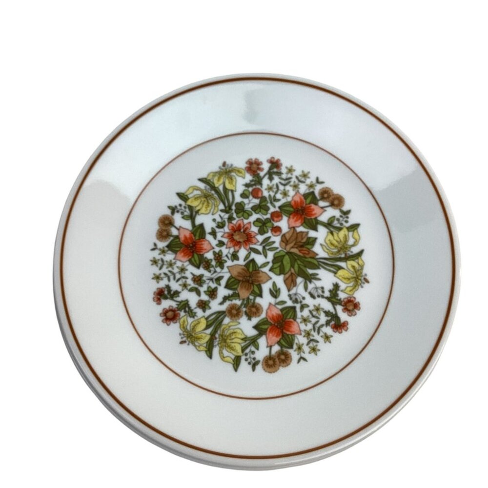 Corelle By Corning 8 Inch Plates Set Of 8 Fall Floral Design Made In USA